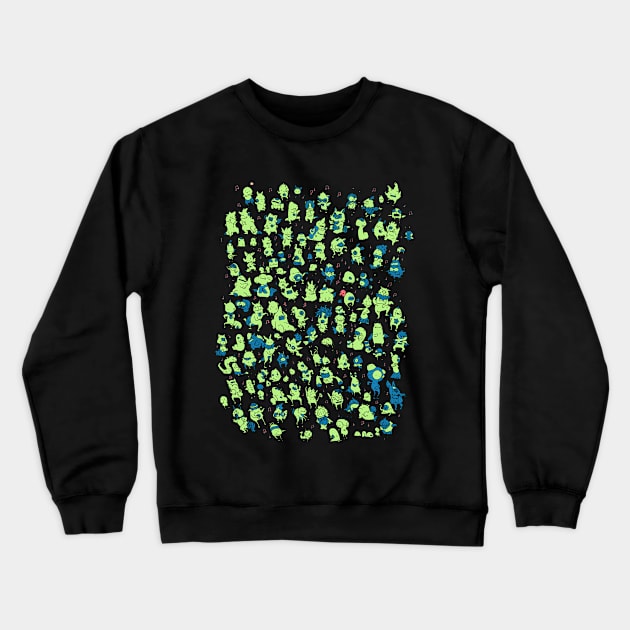 Alien Dance Party Crewneck Sweatshirt by mikejbecker